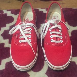 Authentic Red Vans